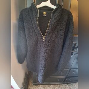 Athletic Works Black Jacket with Yellow Logo